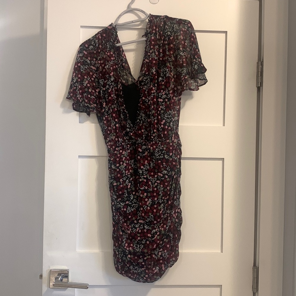 Pure Silk NICHOLAS Floral Minidress